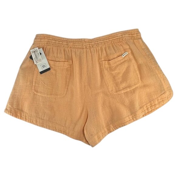 RIP CURL Classic Surf Shorts Sz XL Apricot Orange Elastic Waist Woven 100%Cotton - Picture 3 of 8